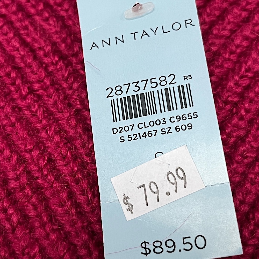 New Ann Taylor Fuschia Pink Sweater Small Petite - Picture 2 of 4